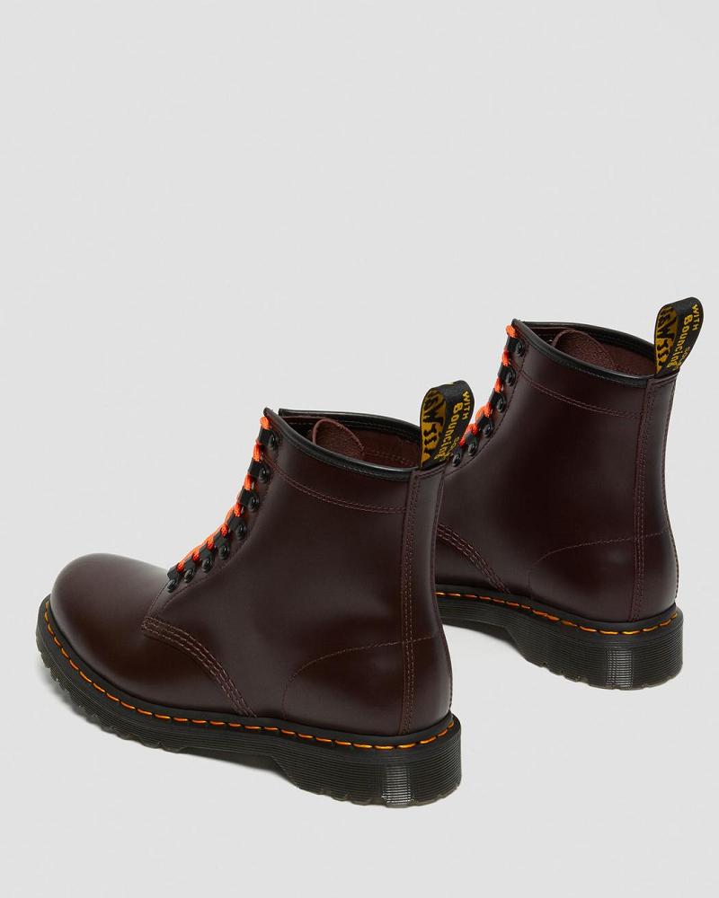 Red Men's Dr Martens 1460 Ben Smooth Leather Lace Up Boots | CA 500UZG